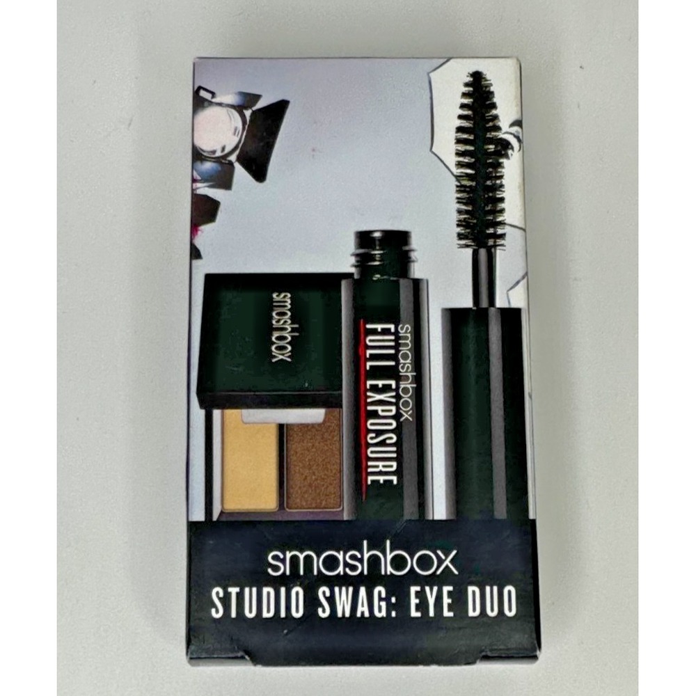 Smashbox Eye Duo Smokey Eye Shadow Mascara Set Travel Size NEW
